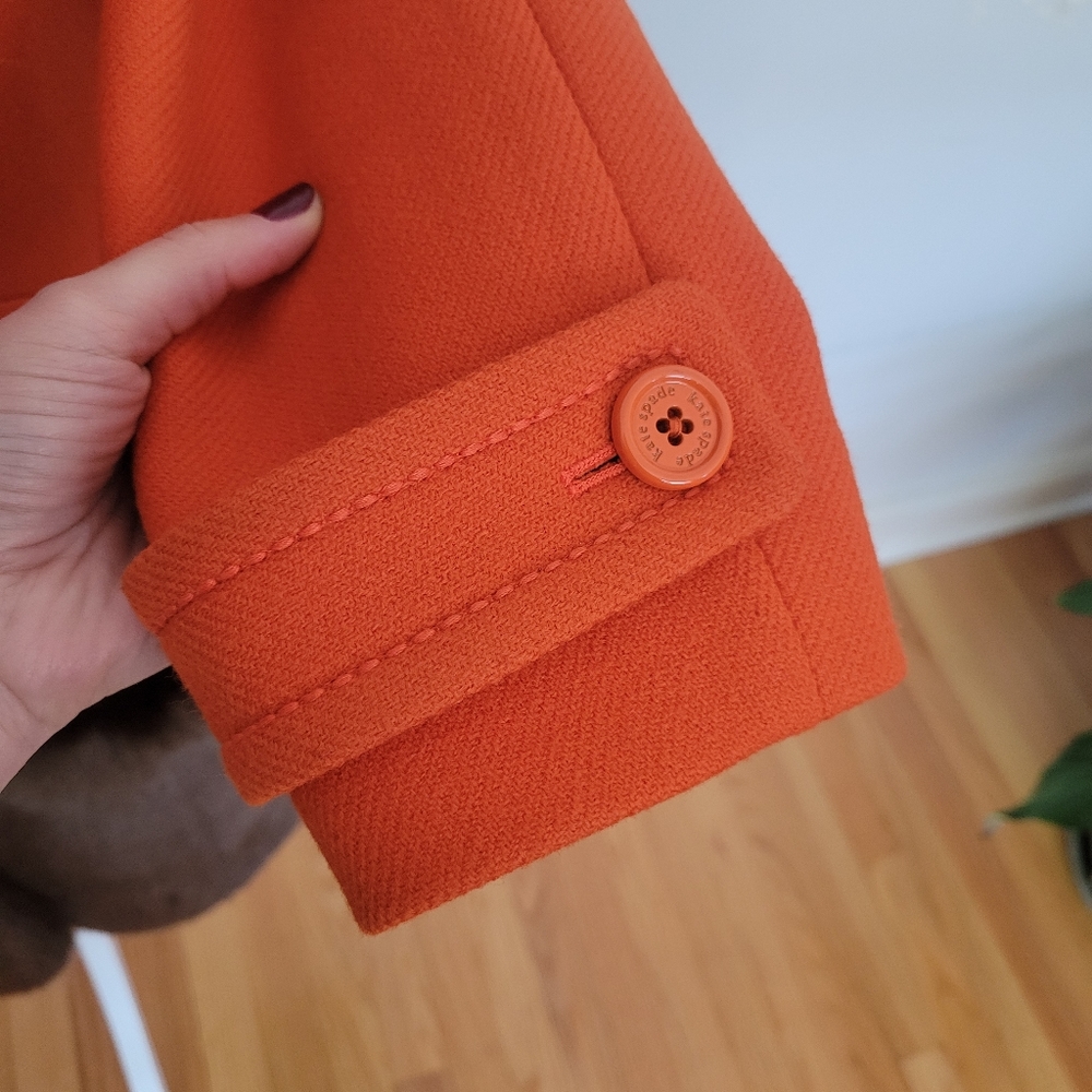 Kate Spade Allie Faux Fur Trimmed Duffel Coat - Picture 9 of 15